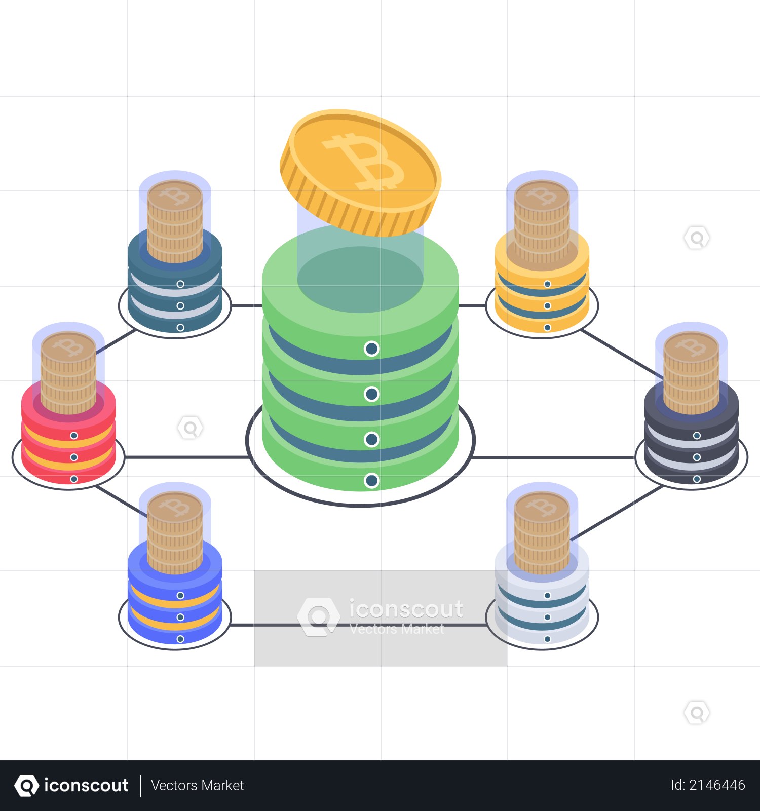 Bitcoin pattern Illustration