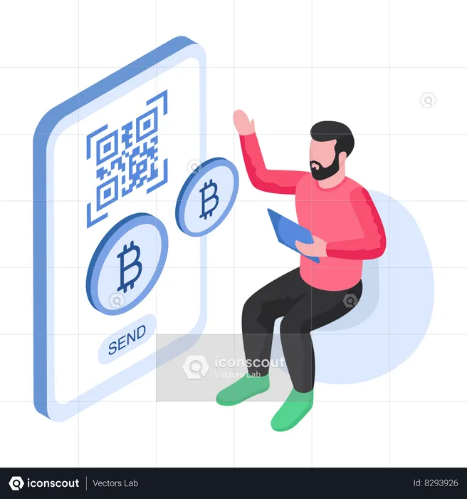 Bitcoin Payment Transaction  Illustration
