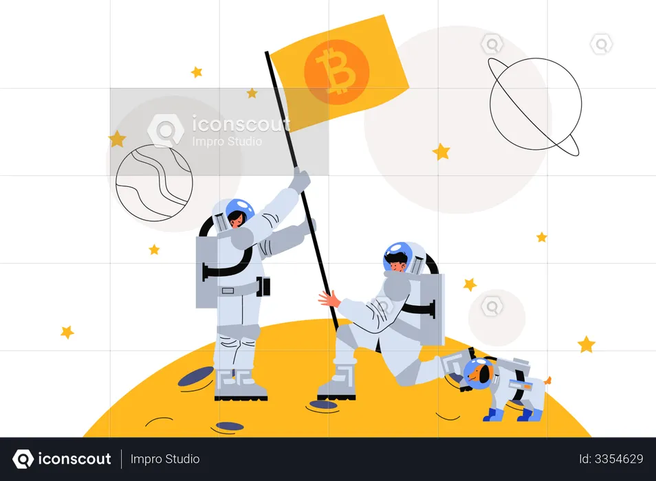 Bitcoin price hike  Illustration