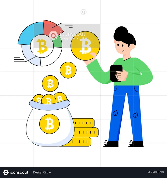 Bitcoin Profit  Illustration