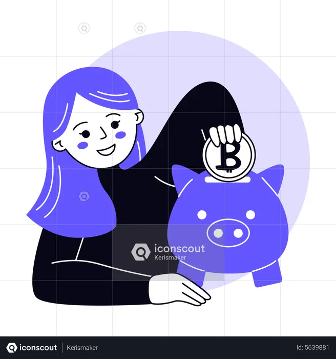 Bitcoin Savings  Illustration