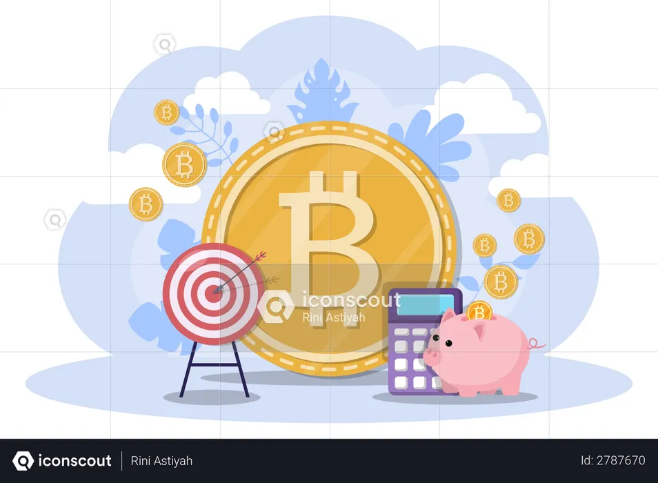 Bitcoin Savings  Illustration