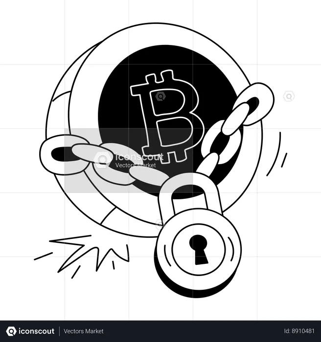 Bitcoin Security  Illustration