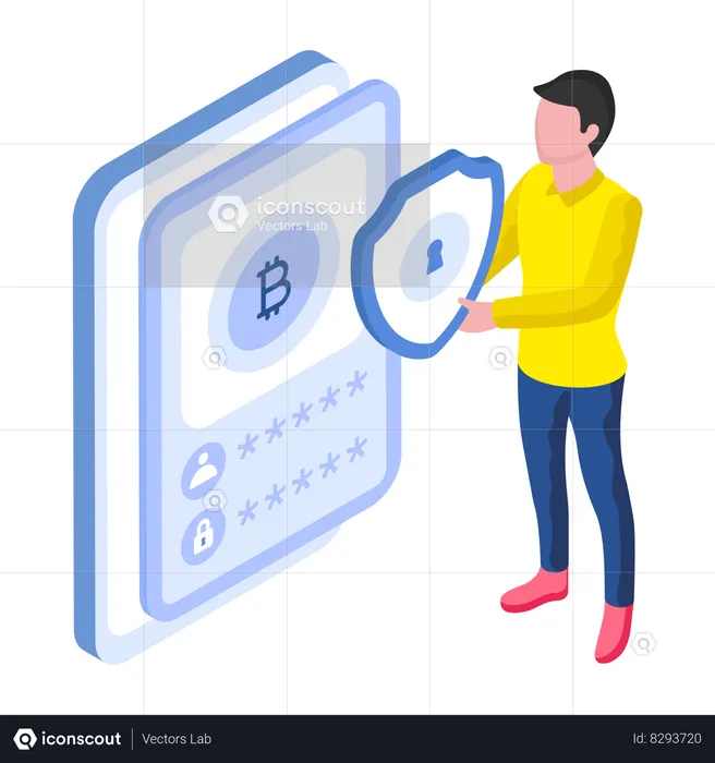 Bitcoin Security  Illustration