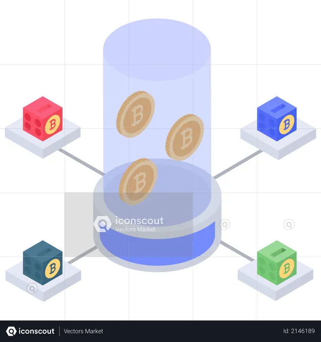 Bitcoin selling server  Illustration