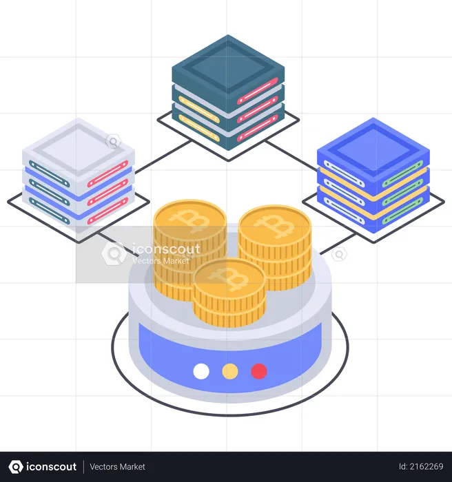 Bitcoin Server and database Connectivity  Illustration