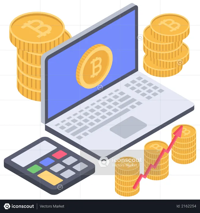Bitcoin treading analysis  Illustration