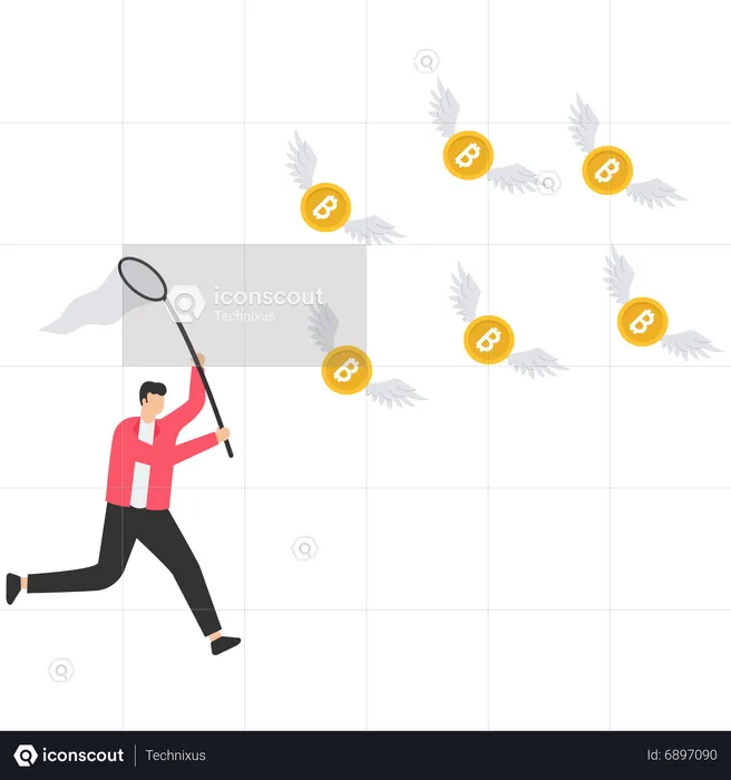 Regeln und Vorschriften für Bitcoin und Kryptowährungen  Illustration