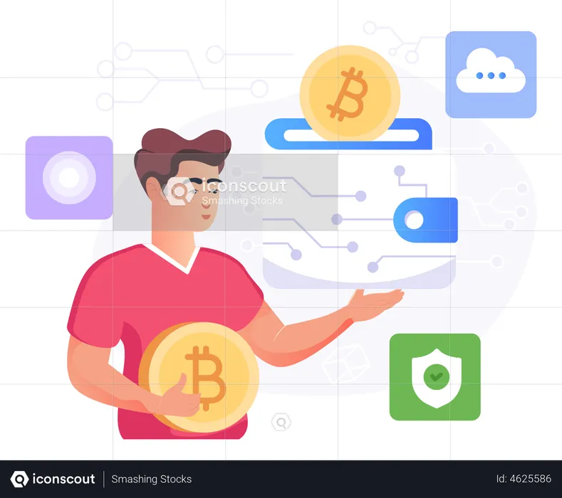 Bitcoin Wallet  Illustration