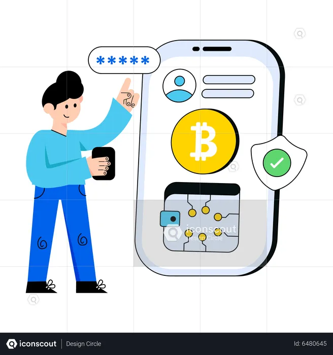 Bitcoin Wallet  Illustration