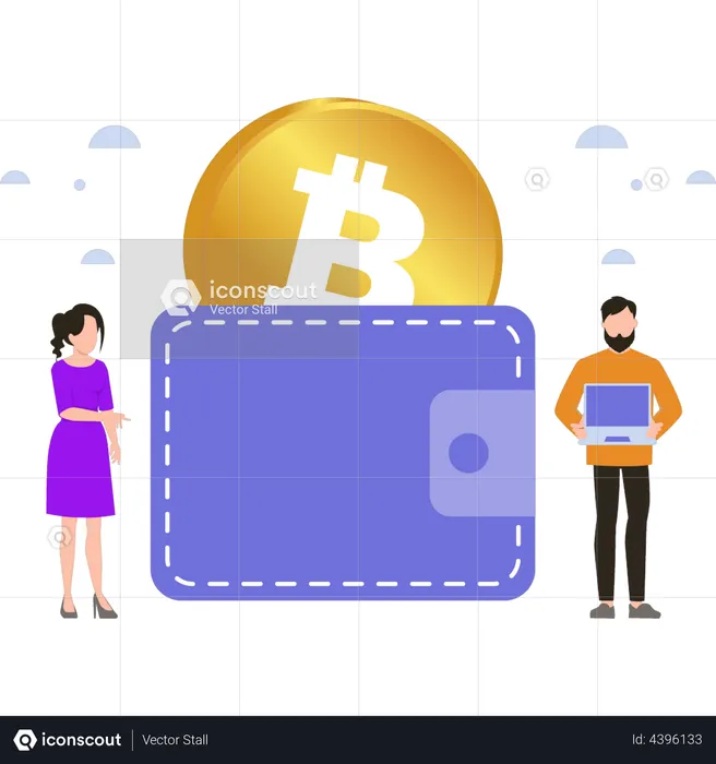 Bitcoin wallet  Illustration