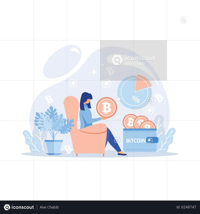 Bitcoin wallet  Illustration