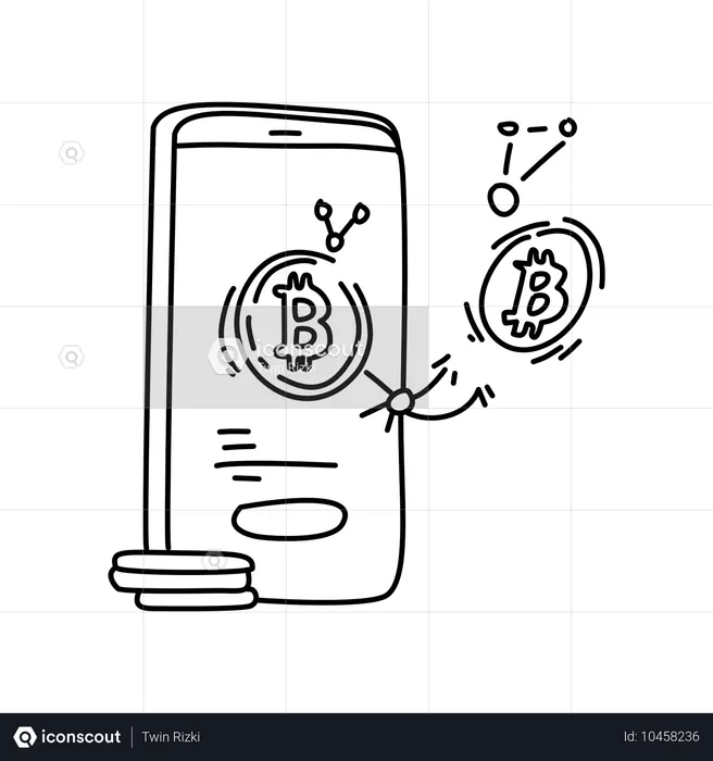 Bitcoin-Welt  Illustration