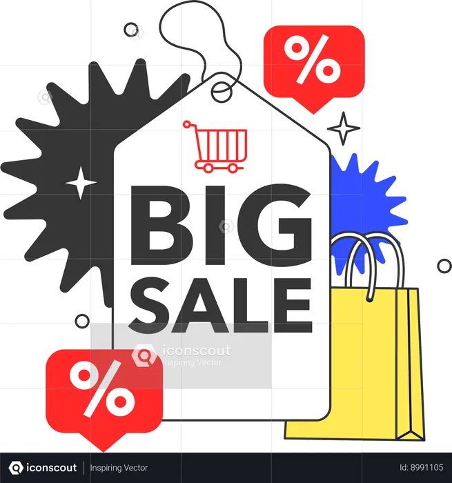 Black friday big sale  Illustration
