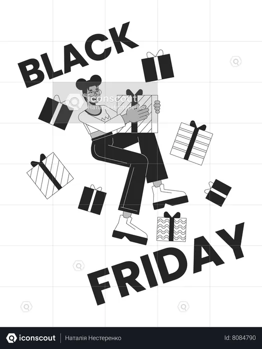 Black friday gifts  Illustration