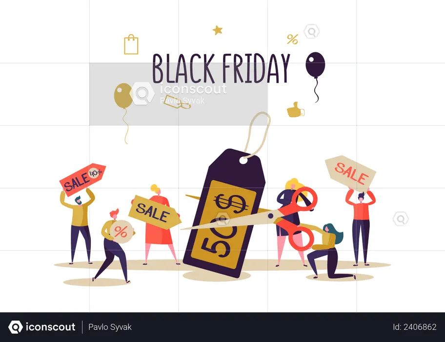 Black Friday offer  Illustration