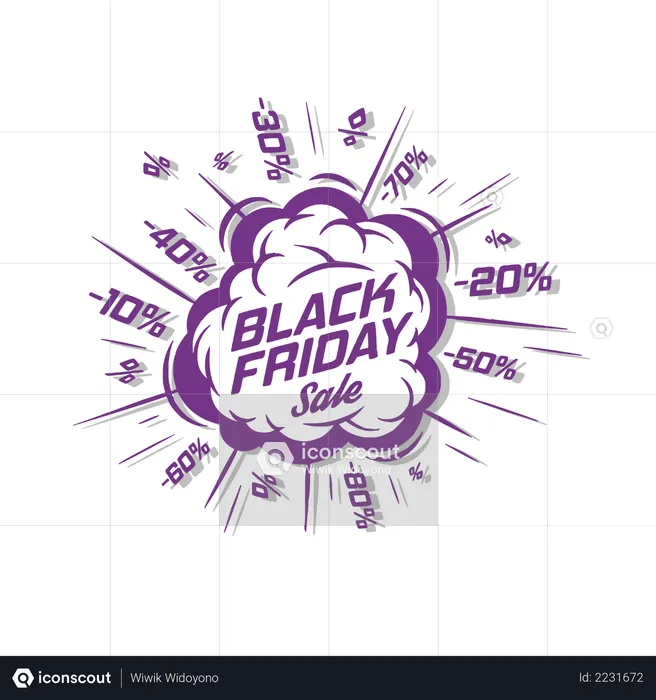 Black friday sale  Illustration