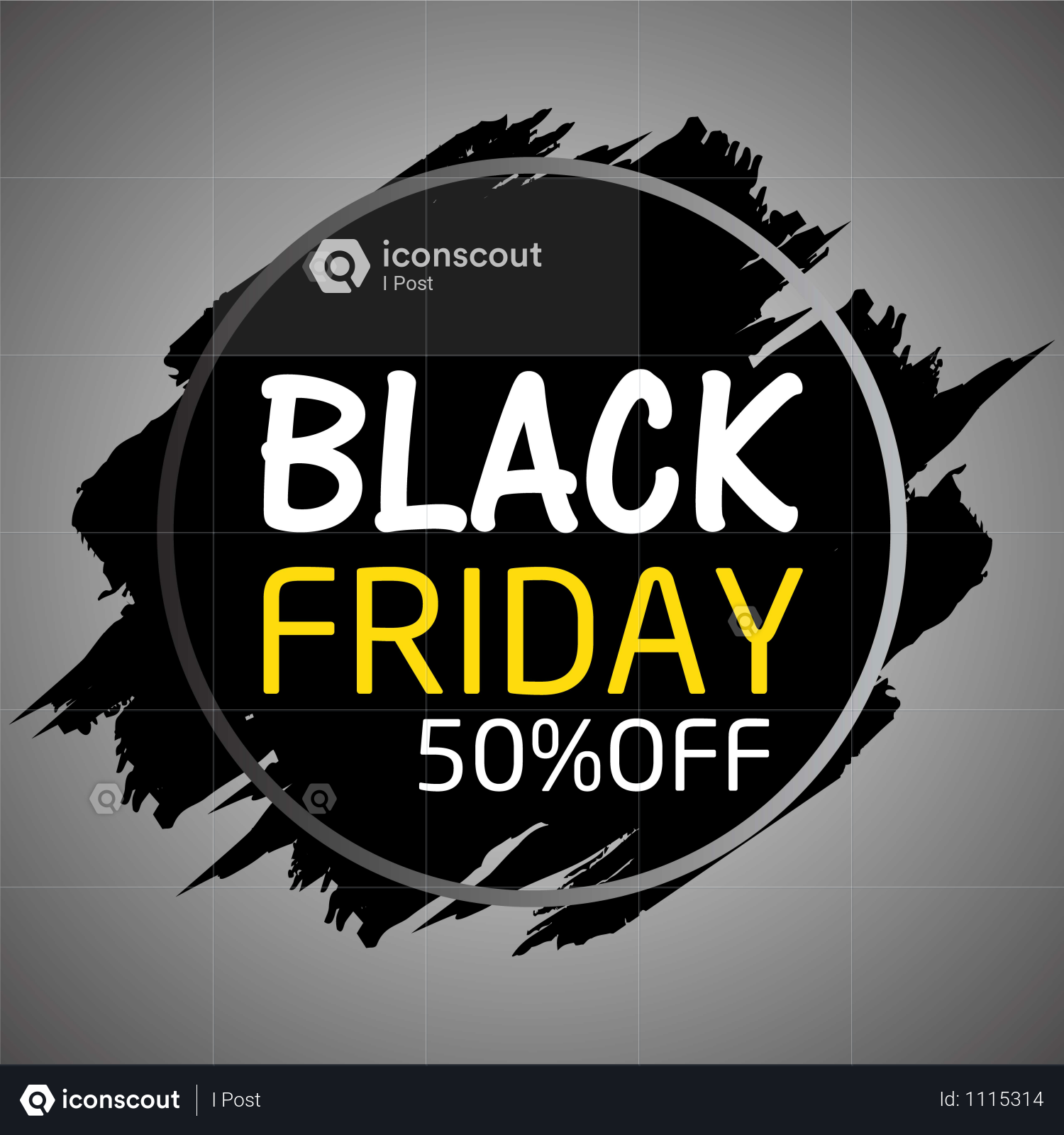 Black Friday Sale Banner Illustration
