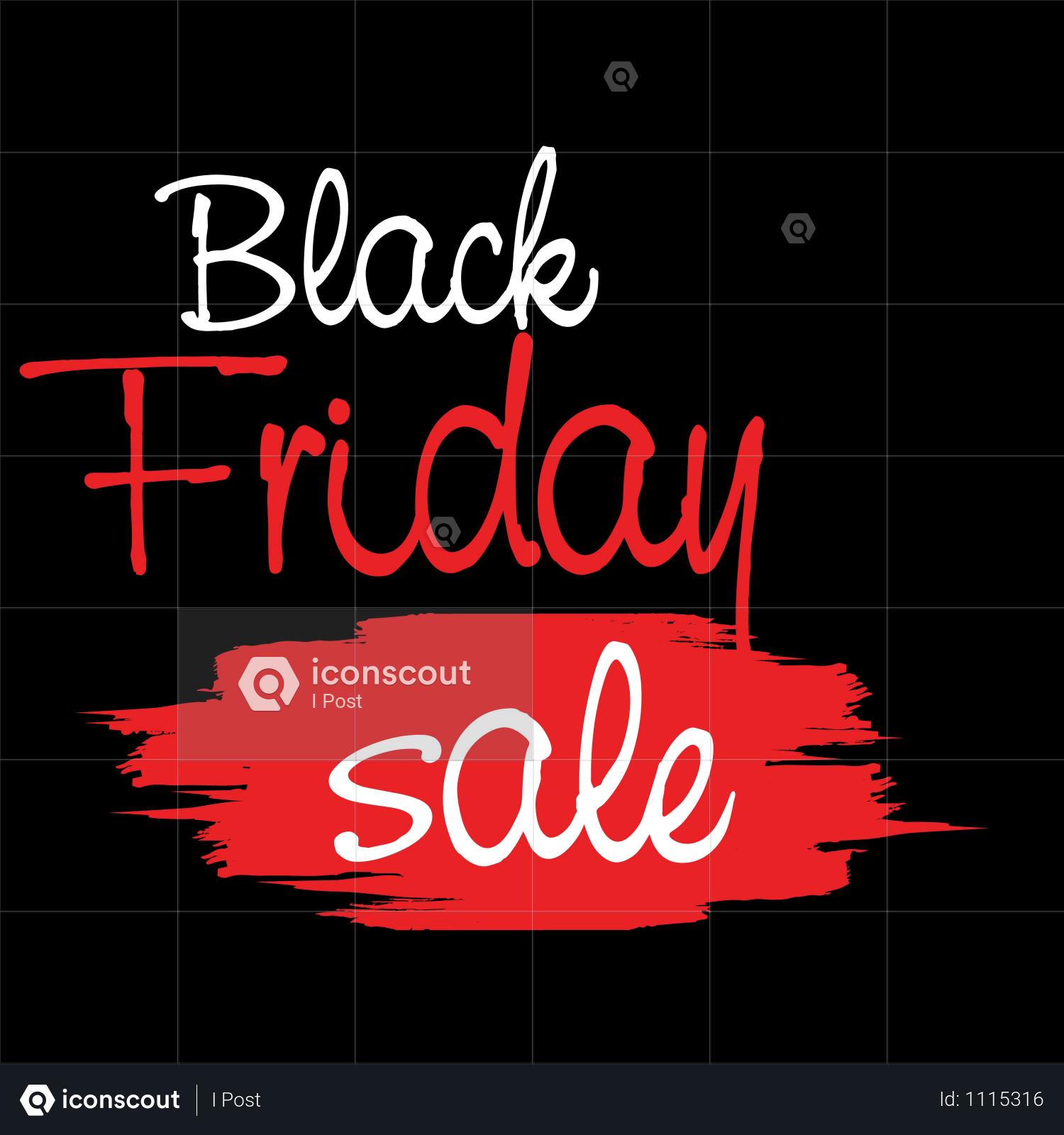 Black Friday Sale Banner Illustration