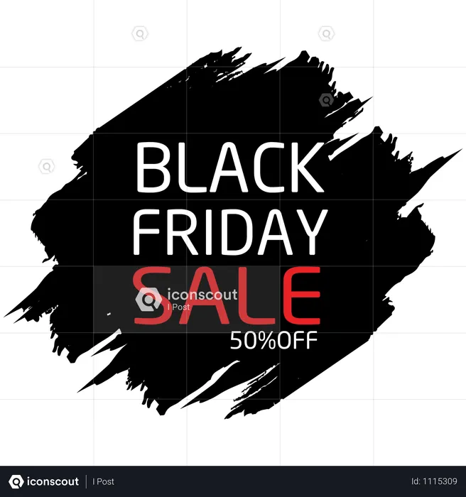 Black Friday Sale Banner  Illustration