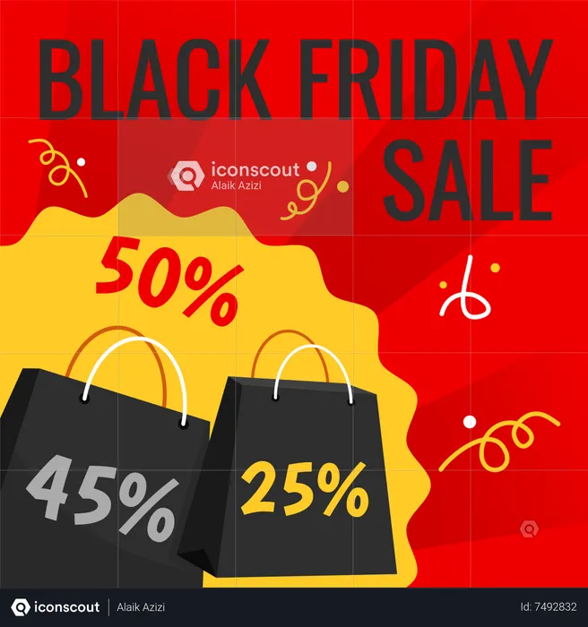 Black friday sale  Illustration