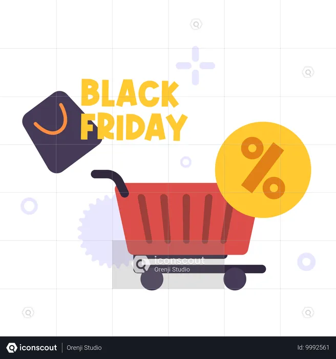 Black Friday sale  Illustration