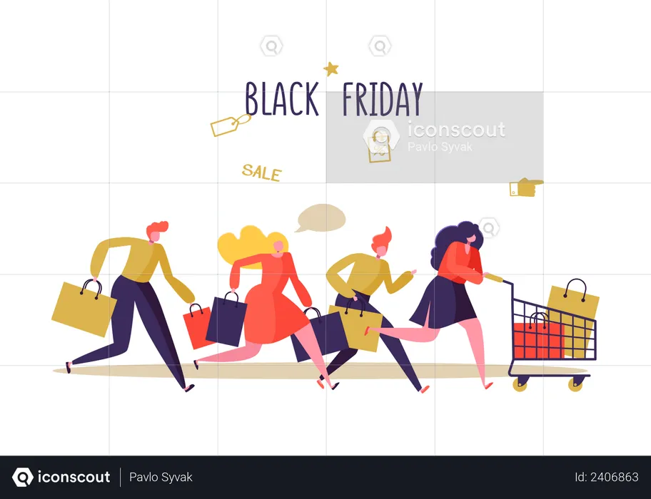 Black Friday Sale  Illustration