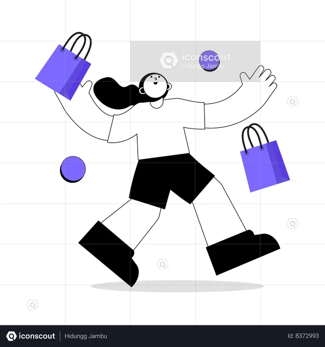 Black friday shopping cashback  Illustration