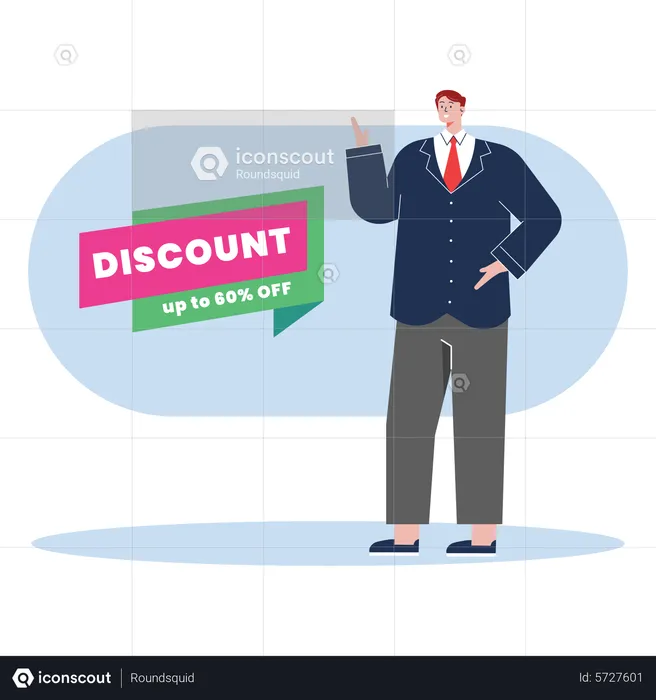 Black friday Shopping discount  Illustration