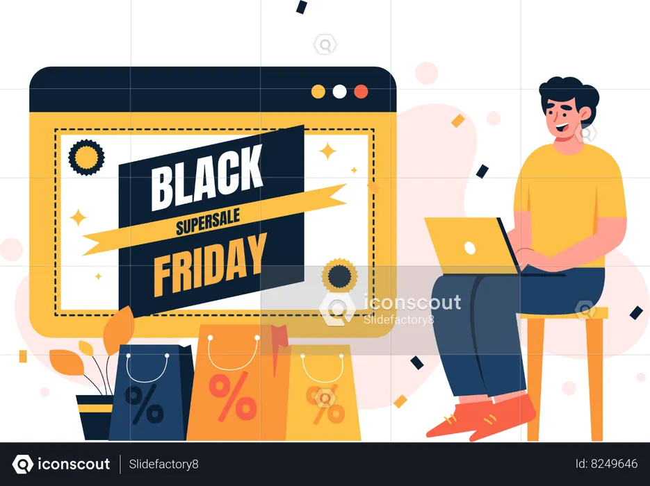 Black Friday Supersale  Illustration
