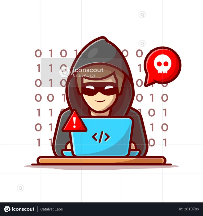 Black-Hat-Hacker  Illustration