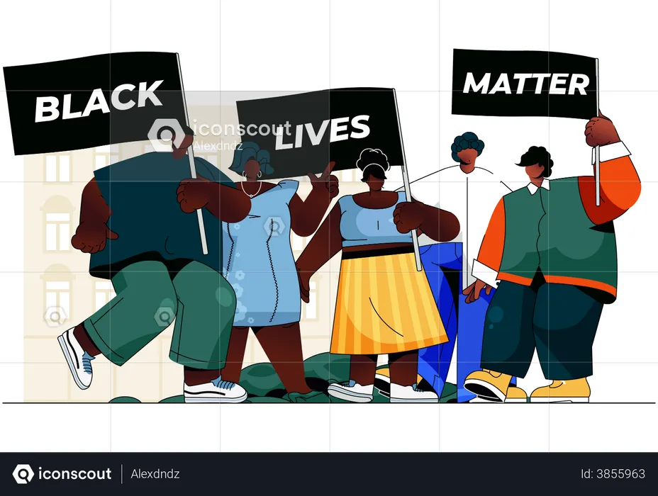Black lives matter  Illustration