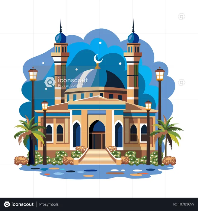 Blaue Moschee  Illustration