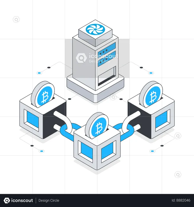 Block chain Network  Illustration