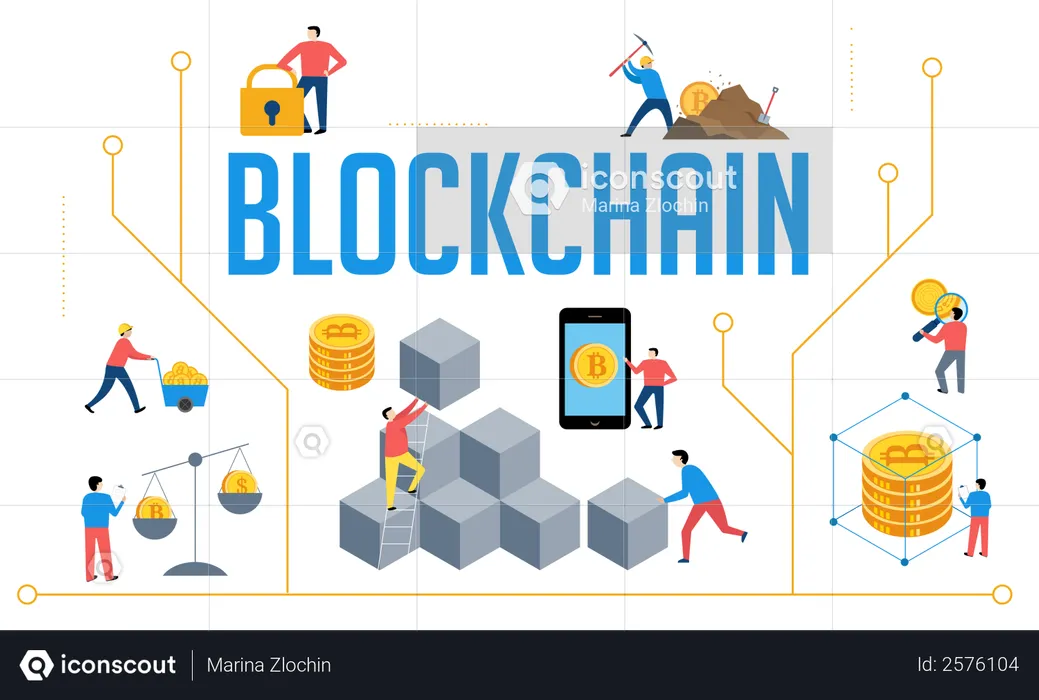 Blockchain  Illustration