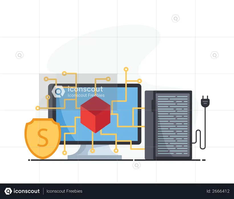 Blockchain  Ilustração