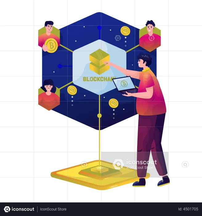 Blockchain  Illustration