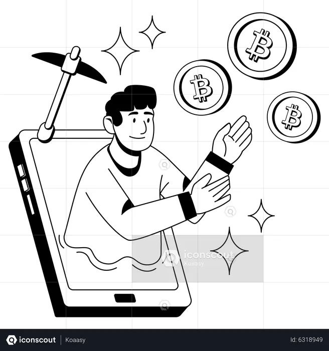 Blockchain Earnings  Illustration