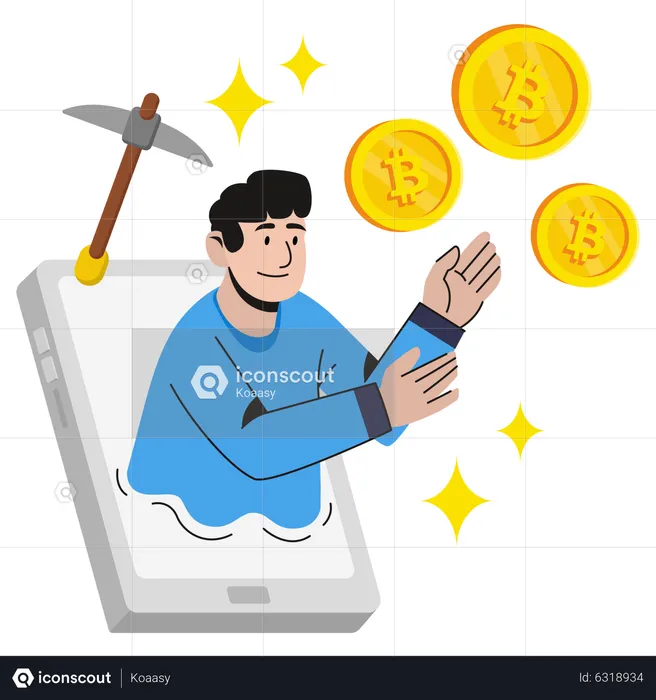 Blockchain Earnings  Illustration