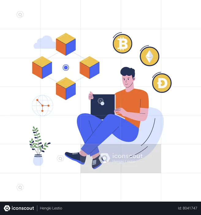 Blockchain  Illustration