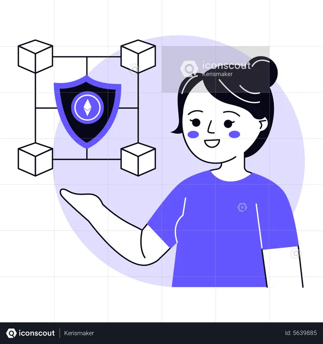 Blockchain Security  Illustration