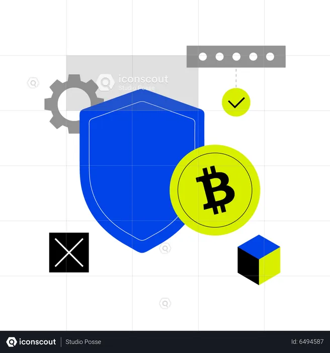Blockchain security  Illustration