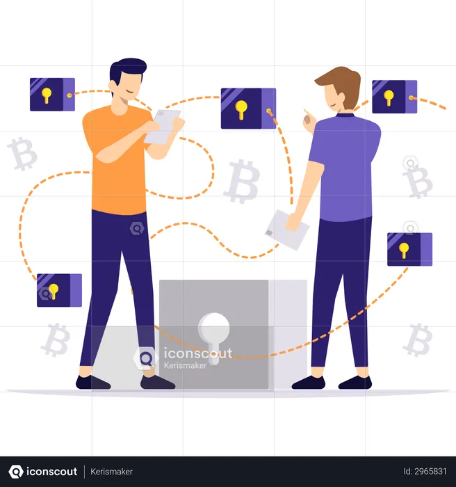 Blockchain Technology  Illustration