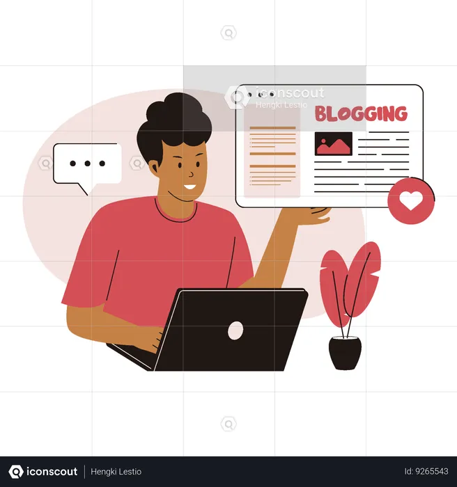 Blog articles creation  Illustration