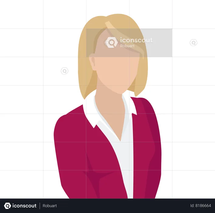 Blonde Business woman  Illustration