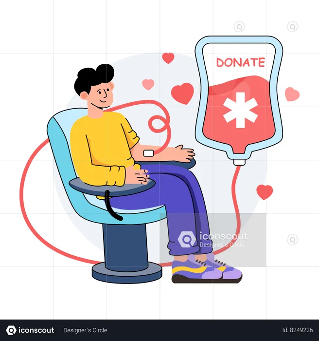 Blood Donation  Illustration