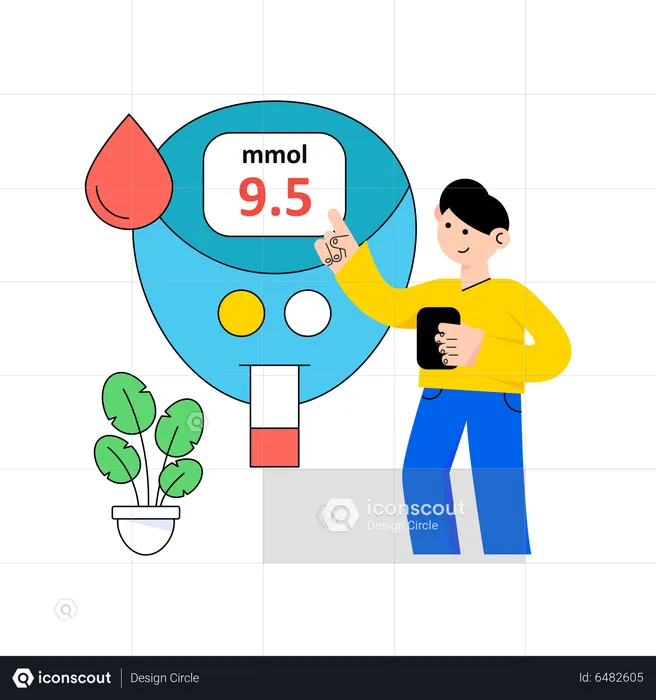 Blood Glucose Meter  Illustration