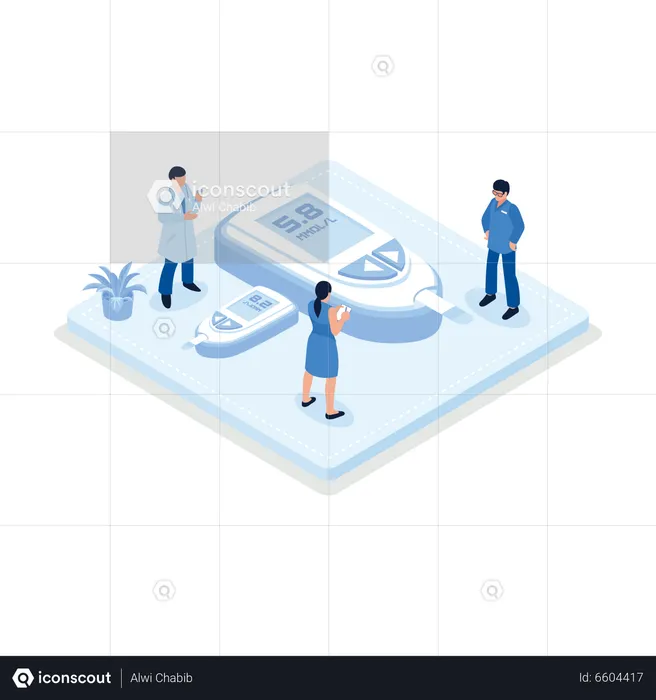 Blood Glucose Meter  Illustration