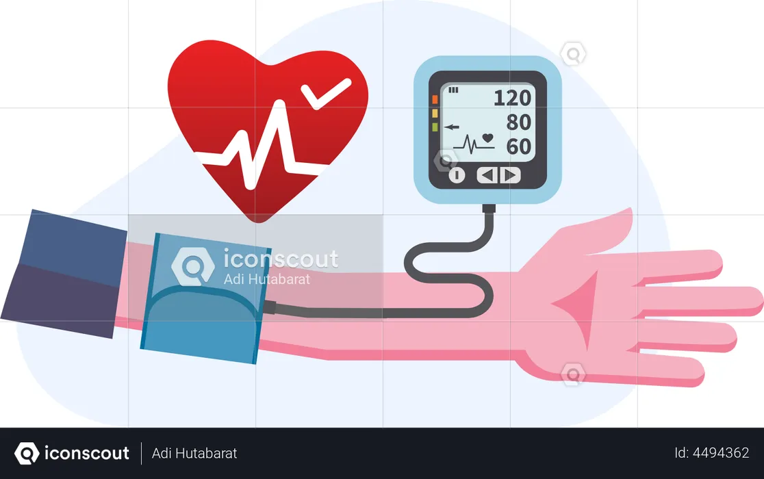 Blood Pressure checking machine  Illustration