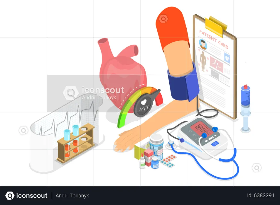 Blood Pressure  Illustration